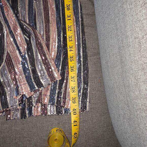 Dao Chloe Dao Jumpsuit Womens Large Multicolor Sequin Wide Leg Party Glam Y2K - Picture 14 of 14